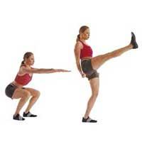 Squat Kicks Exercise